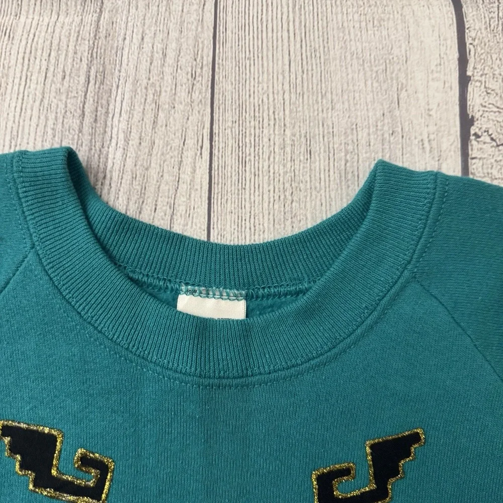 Vintage Her Way Southwest‎ Motif Crewneck Sweatshirt Sz XL Puffy Paint Glitter - Picture 5 of 9